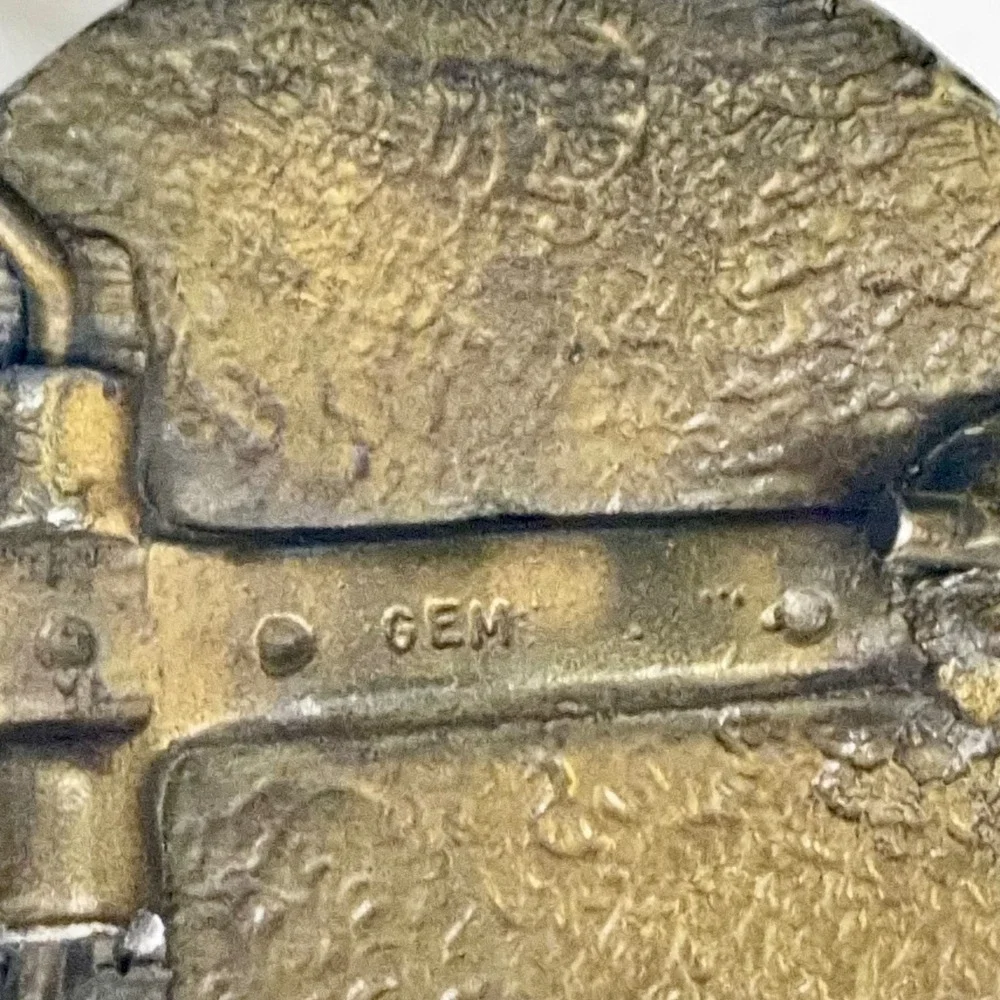 Vintage Pontiac Chief of the Sixes‎ Belt Buckle Brass Tone GEM Automotive Badge